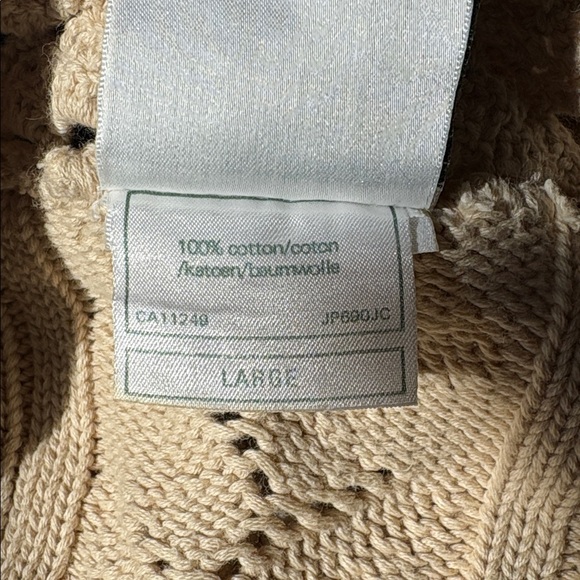 Vintage 90s Laura Ashley Floral and Lace Sweater 100% Cotton size L - Picture 9 of 9